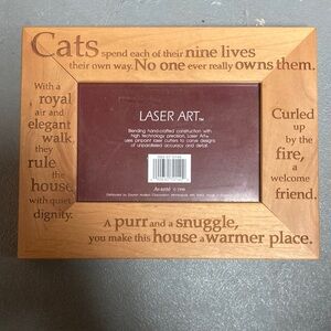 Avante Laser Art  Cat Picture Frame